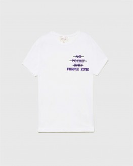 No pocket only PurpleZone T-shirt